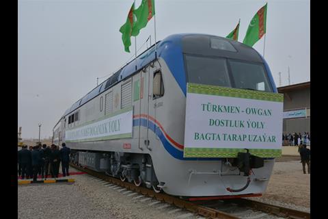 A ceremony to mark the completion of work to upgrade the 13 km rail link between Serhetabat in Turkmenistan and Towraghondi in Afghanistan took place on February 23.
